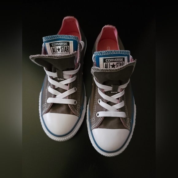 Converse All Star Double Tongue Gray/Pink size Junior US 3/EUR 35 - Picture 11 of 12